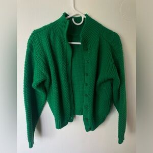 Vintage Green Cardigan (SOLD)